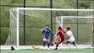 Valerie (VV7) Defends Ball Cross To Striker (Davis Legacy 12G ECNL vs Mustang SC 12G ECNL 2025)