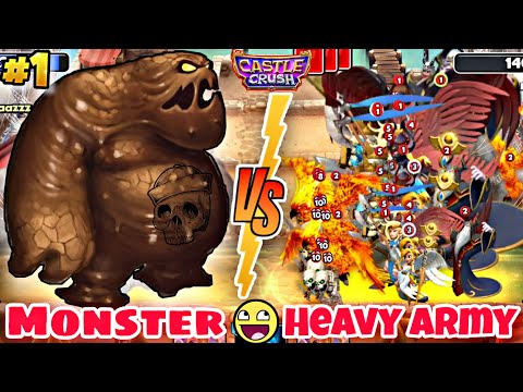 Castle Crush 🔥 MONSTER SIZE MUD ELEMENT vs HEAVY RUSH ARMY 🔥 Disaster Fight 🔥 Castle Crush Gameplay