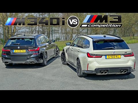 BMW M3 Touring vs M340i Touring STAGE 2 // REVIEW on AUTOBAHN
