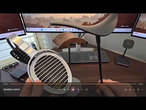 Lamicall Headphone Stand, Headset Hanger - 360 Degree Rotation Earphone Hook Holder Mount, Table Headphone Stand with Cable Organizer, Gaming Headset Clamp for HyperX, Razer, Sony, Sennheiser - Black video review thumbnail