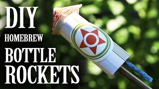 Home-brew Bottle Rockets - (From Household Materials)