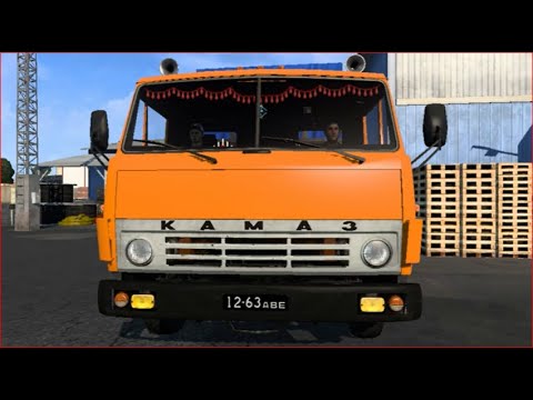 ETS2 KamAZ 5410 Modified oq37 + Trailers | Euro Truck Simulator 2 | ETS2 | v1.45