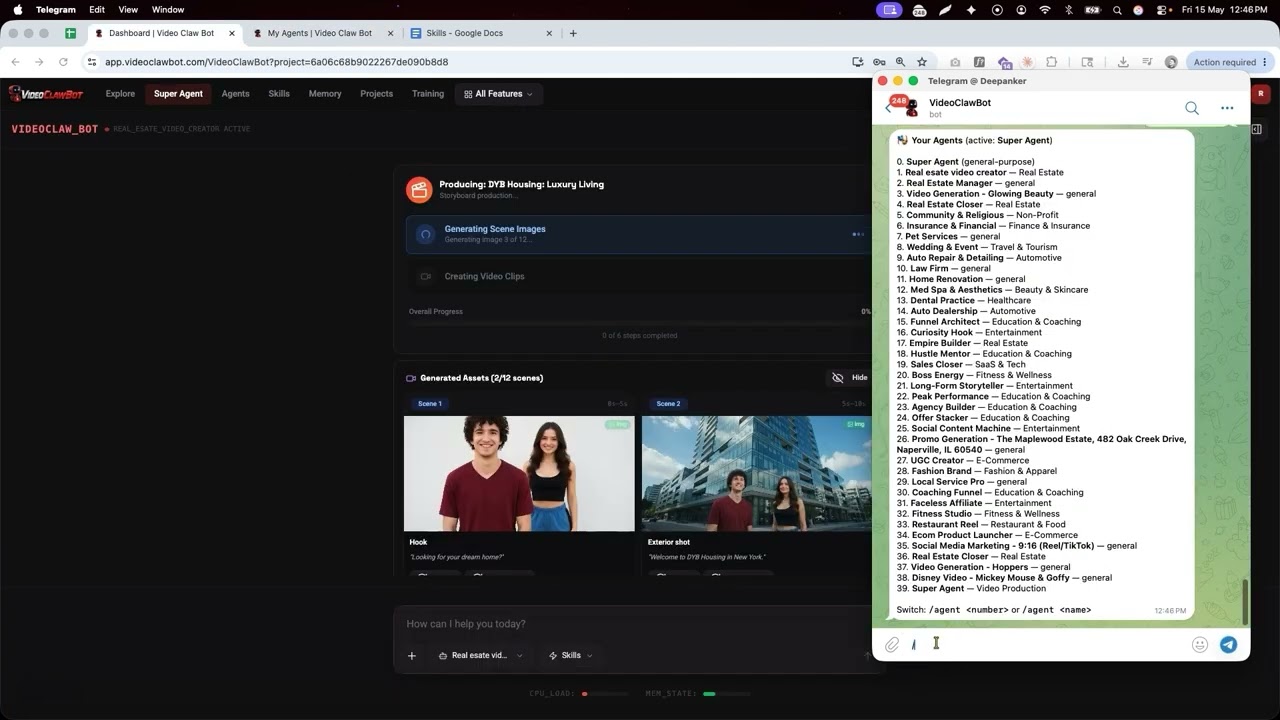 How To Use Video Claw Bot With Telegram