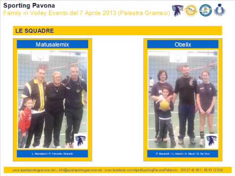 SPORTING PAVONA FAMILY IN VOLLEY del 7 Aprile 2013