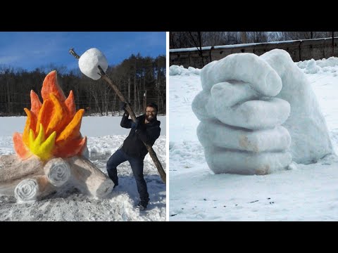 60 идей использования снега