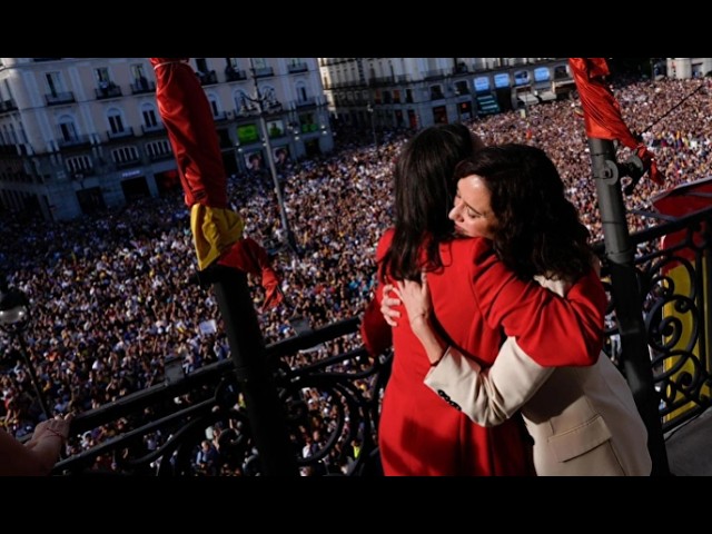 Ayuso hoy en la imposición de las medallas de Madrid a María Corina Machado y Edmundo González