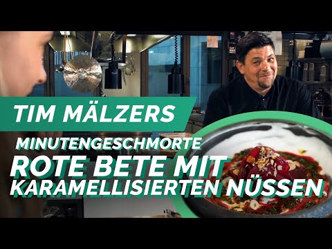 FRISCHEPOST LIVE COOKING mit TIM MÄLZER #1 - Geschmorte Rote Bete mit karamellisierten Nüssen