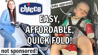 CHICCO BRAVO AIR QUICK FOLD STROLLER REVIEW .... BEST BABY STROLLER!