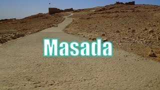 Touring around Masada, Israel overlooking the Dead Sea travel video ( מצדה )