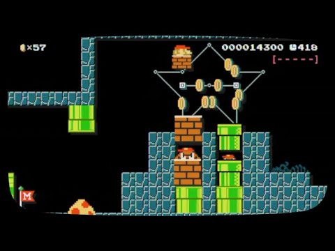 Super Mario Maker: Easy or Hard Coins (12IC.82) - Easy Path, 100 Coins