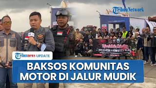 Aksi Berbagi di Jalur Mudik Jelang Berbuka, Komunitas Motor Klaten Gelar Baksos di Rest Area Klaten