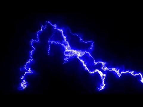 Lightning Thunderstorm 4K UHD Blue Screen Background TV Ambient Visuals | No Sound