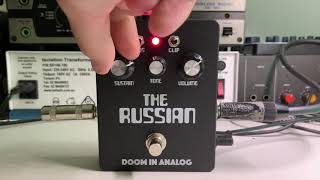 Video thumbnail for Doom in Analog - The Russian Distortion/Fuzz Detailed Demo by Doom in Analog Effects