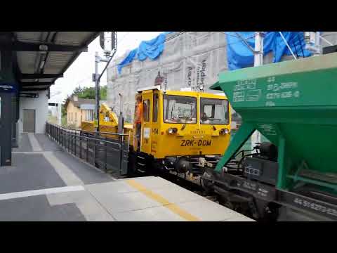 Pociąg roboczy ZRK Dom Poznań wraca z Teresina. Łowicz Główny 24.07.2023.