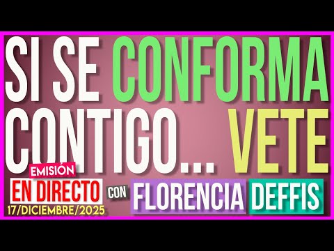 Si se Conforma Contigo Vete | Transmisión en Vivo