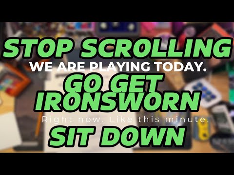 Let's Sit Down Together and ACTUALLY PLAY Ironsworn! (Rules + Character & World Creation + Opening!)