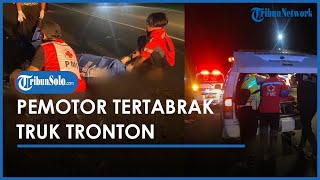 Kecelakaan Maut Diduga Gagal Menyalip, Pengendara Motor Tewas Tertabrak Truk Tronton di Sragen