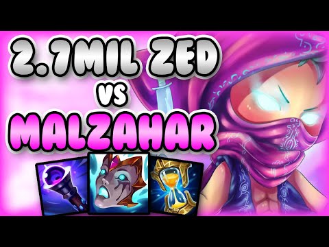 2.7MIL ZED OTP DESTROYS MY MALZAHAR?  | Malzahar Guide S11 - League Of Legends