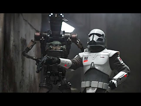Grogu Saves Mando From Dieing Chocking Din Jarin | Mandalorian Season 3 Episode 8 Finale