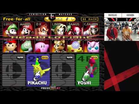 SSC 2017 - Mariguas (Pikachu) Vs. Kurabba (Yoshi) SSB64 20$ Money Match