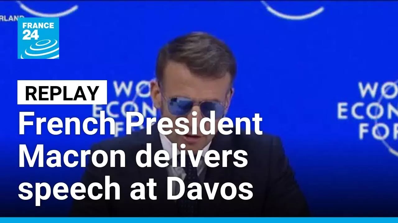 French President Emmanuel Macron delivers speech at Davos Forum • FRANCE 24 English