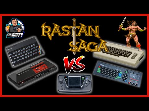 RASTAN SAGA - Arcade - ZXSpectrum VS C64 + AMSTRAD & SEGA