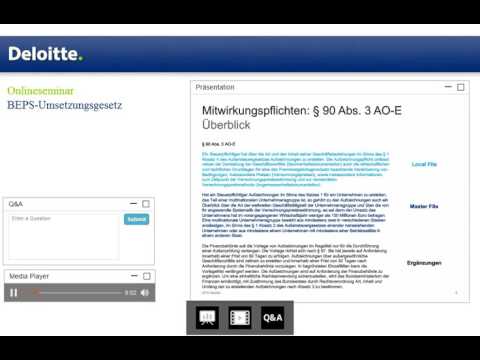 Onlineseminar BEPS-Umsetzungsgesetz