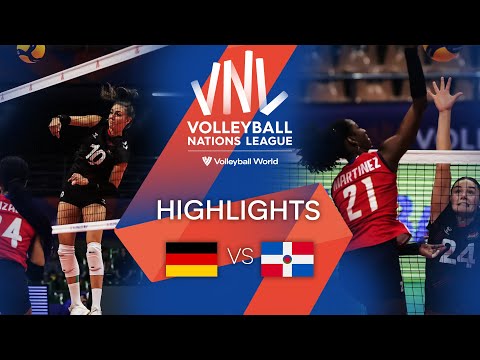 🇩🇪 GER vs. 🇩🇴 DOM - Highlights Week 2 | Women's VNL 2022