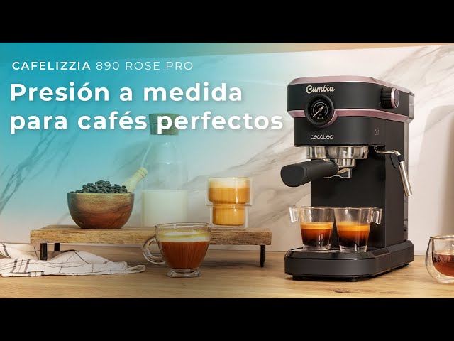 Cafeteira Espresso Cecotec Cafelizzia 890 Rose Pro 1,1 L 20 bares com vaporizador video