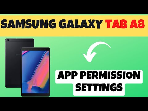 Samsung Galaxy Tab A8 Allow/Deny App Permission Settings