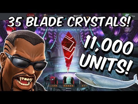 35x Grandmaster Featured 5 Star Blade Crystal Opening - Marvel Contest Of Champions