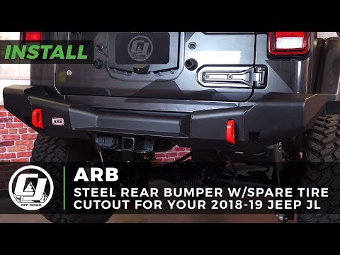 2018-2020 Jeep JL Wrangler Install: ARB Steel Rear Bumper with Spare Tire Cutout