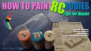How to Paint RC Car Bodies (Beginner Tips!)