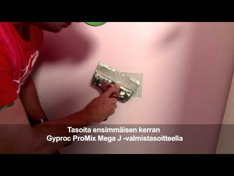 Kipsilevyn reiän paikkaaminen Gyproc Kipsilevypaikalla