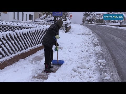 South: Up to 15 centimeters of snow (October 28, 2018)