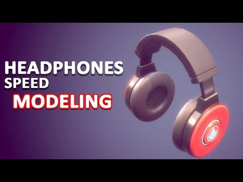 Autodesk Maya 2018 - Headphones Speed Modeling