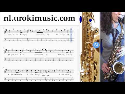 Tenorsaxofoon Leren Spelen Miley Cyrus - Wrecking Ball Tenorsaxofoonles Deel#2 Studie Klasse