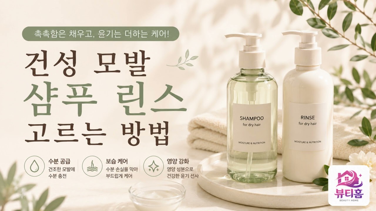 건성 모발 샴푸 린스 고르는 방법
