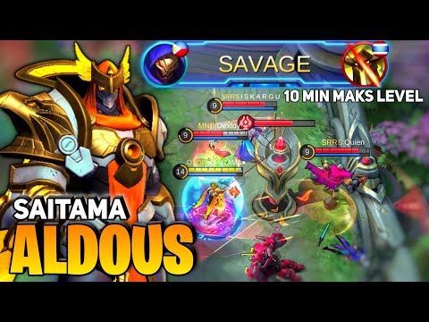 Perfect SAVAGE! 10 Minute Maks Level [Former Top 1 Global Aldous] By Saitama - Mobile Legends