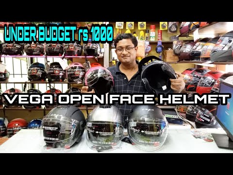 UNDER BUDGET RS.1000||VEGA OPEN FACE HELMET || IN HINDI REVIEW AT HELMET TRACT