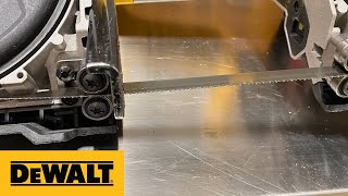DEWALT® Product Guide - DCS376 Bandsaw Blade Installation and Removal
