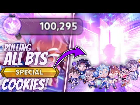 100,000 Army Bomb Gacha for all 7 BTS Members! | Cookie Run Kingdom