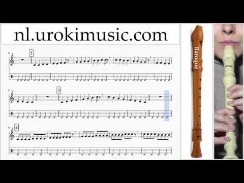 Blokfluit B. Leren Spelen Sam Smith Stay With Me Blokfluitles Deel#1 Studie Klasse Muzieknoten