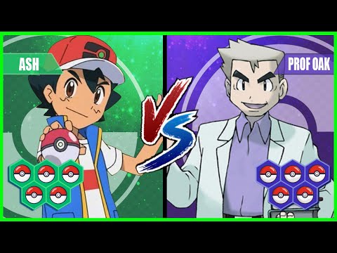 Pokemon Battle Pedia: Ash Vs Professor Oak