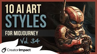 10 Fun / Sci Fi Midjourney Prompts Styles & Tips: Vol 34