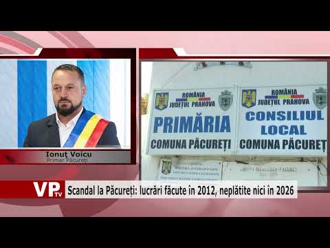 Scandal la Păcureți: lucrări făcute în 2012, neplătite nici în 2026