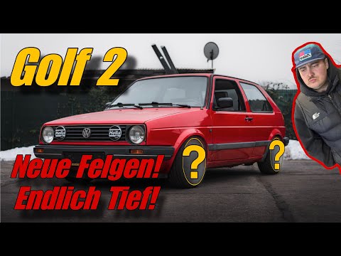 BIG RIMS FOR THE GOLF! Finally, properly lowered! | VW Golf 2 | Part 3 || VOKE