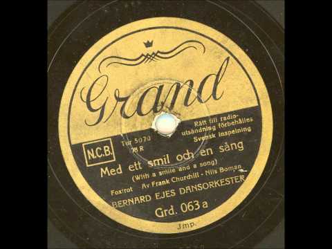 Bernard Ejes Dansorkester Sång: Sonia Estelle - Med ett smil och en sång