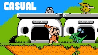 Casual Longplay: The Flintstones - The Rescue of Dino & Hoppy (NES-NA version) full game session