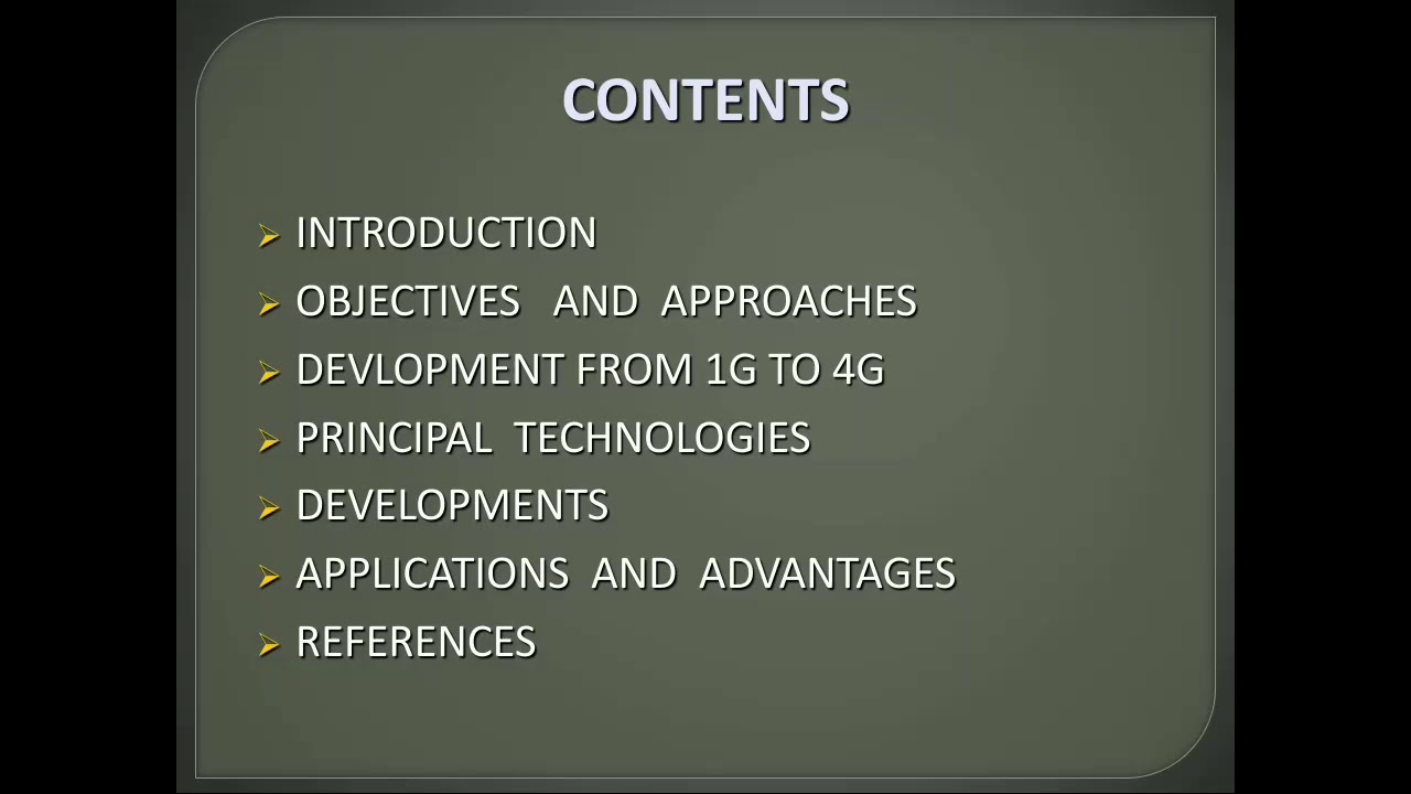 Powerpoint presentation on 4G technology (ppt)
